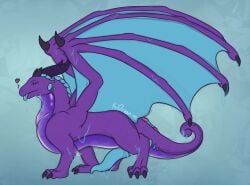 absurd_res animal_genitalia big_penis blue_body dragon feral genitals goo_creature hi_res kinkydream male membrane_(anatomy) membranous_wings mythological_creature mythological_scalie mythology penis purple_body scalie slime solo tail tongue tongue_out wings
