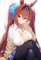 1girls ai_generated animal_ears anthropomorphization artist_request daiwa_scarlet_(umamusume) eyes female hair legs skin tagme umamusume umamusume_pretty_derby young