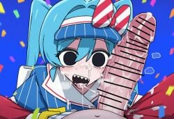 artist_request censored censored_penis cock cock_hungry cock_worship cum_drip cum_in_mouth cum_on_face drawn female futa_on_female futa_pov futanari hatsune_miku intersex kasane_teto mesmerizer_(vocaloid) mesmerizer_miku mesmerizer_teto penis penis_on_face