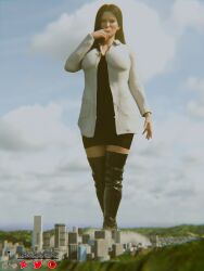 1girls 3d big_ass big_breasts big_thighs breasts bust busty curvaceous curvy curvy_figure elizabeth_(jessicagts) female giant giantess hips jessicagts light-skinned_female light_skin macro macro_female mature mature_female slim_waist thick thick_hips thick_legs thick_thighs thighs voluptuous waist wide_hips wide_thighs