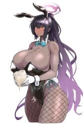 1girls black_hair blue_archive blush bowtie breasts bunny_ears bunny_girl bunnysuit cameltoe challenge cleavage cum cum_in_container cum_in_cup cum_in_mouth cum_on_breasts cum_on_face dark-skinned_female dark_skin drinking_cum exabyte female fishnets gloves huge_breasts humiliation karin_(blue_archive) karin_(bunny)_(blue_archive) male millennium_science_school_student parallax05 ponytail pubes_in_mouth pubes_on_face solo stray_pubic_hair swallowing_cum tan_skin textless thick_thighs thighs very_long_hair yellow_eyes