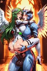 1futa ai_generated carrying cum cum_in_pussy cum_inside dickgirl dustyfutaai equine_penis fantasy female fucked_from_behind furry futa_on_female futanari horn horsecock huge_balls huge_cock intersex large_insertion neon_genesis_evangelion neopn_genesis_evangelion nun palutena penis rei_ayanami sex vaginal_penetration wings