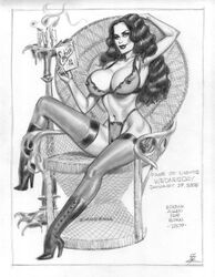 morticia addams from the addams family by julius zimmerman