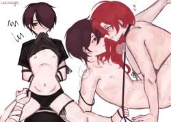 draco_(brawl_stars) edgar_(brawl_stars) emo femboy gay_sex male mlm