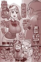 1boy 1boy1girl 1girl1boy 1girls annoyed annoyed_expression annoyed_face ass backpack bald bald_man bandana bargaining bitchy breast_grab breast_squeeze breasts clothed deal dialogue disgust disgusted eager ekz ekz_(robotekz) embarrassed female gen_3_pokemon generation_3_pokemon glasses gloves grin grind grinding grinning grinning_at_viewer grope grope_from_behind groping groping_breast groping_breasts hates_it large_breasts making_fun_of male massive_breasts massive_tits may_(pokemon) may_(pokemon_rs) negotiations old_man older_male older_man_and_teenage_girl payment pervert pervert_male pokemon pokemon_rse pokemon_trainer pretending_to_like_it rare_candy shopkeeper shorts stuttering sweat sweating sweating_profusely teenage_girl teenager trade trade_offer ugly_bastard ugly_man young younger_female