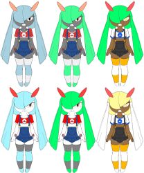 1boy alt_version alternate_hair_color cute dark-skinned_femboy edited_art edited_image femboy femboy_kirlia flat_bulge grey_skin hamonikafe hamonikafe_(character) kirlia long_ponytail long_socks male male_kirlia orange_eyes pokeball_print pokemon pokemon_(species) red_shirt teeth_visible thighs two_tone_hair two_tone_socks variants variations white_shirt white_skinned_femboy yellow_eyes