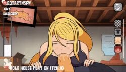 1boy 1girls 2d animated anime_style big_breasts big_butt big_penis blonde_hair blowjob blowjob_face blowjob_only blush blush_lines bra cartoony cel_shading creampied cum cum_in_mouth cum_inside cum_on_face deep_blowjob deep_penetration deep_throat deepthroat deepthroat_no_hands dotartnsfw female fluid fluid-body fluid_animation fluids gag gagging gagging_noise gagging_on_penis game gem gif giver_pov grey_body hole_house light-skinned_female light_skin long_hair loop male metroid moan moaning moaning_in_pleasure moans mouth_full_of_cock mouth_full_of_cum mouth_gag mouth_shot naked nintendo nipples nude open_mouth oral oral_creampie ponytail samus_aran screencap see-through see-through_bra see-through_clothing see-through_top see_through shaded so_much_cum tank_top thick thick_thighs throat_fuck throbbing throbbing_penis vein veiny_penis video_games western_art western_cartoon x-ray