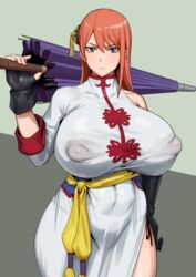 1girls 5_fingers aged_up ass bare_shoulder big_ass big_breasts big_butt blue_eyes breasts bun_cover butt china_dress chinese_clothes erect_nipples erect_nipples_under_clothes female female_only gintama gintama:_be_forever_yorozuya high_resolution hips huge_ass huge_breasts huge_butt human human_only humanoid hyper_breasts kagura_(gintama) kunaboto large_ass large_breasts large_butt nipples orange_hair pink_hair puffy_nipples seductive solo solo_female solo_focus thick thick_ass thick_thighs thighs top_heavy umbrella venus_body voluptuous wide_hips