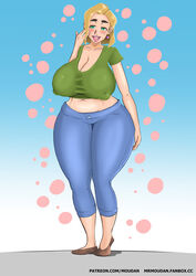 1girls alternate_version_available big_breasts bimbo breasts busty eyeshadow female hips hourglass_figure large_breasts legs light-skinned_female light_skin milf mr.moudan mr.moundan original original_character thick thick_legs thick_thighs thighs voluptuous wide_hips