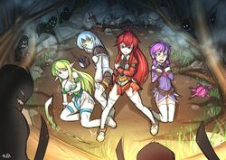 aisha_(elsword) death elesis_(elsword) elsword eve_(elsword) guro pigutao rena_(elsword)