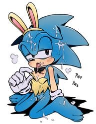 andromorph bunny_ears classic_sonic cum cum_in_hair cum_on_tongue cuntboy intersex magmarift sega sonic_(series) sonic_the_hedgehog sonic_the_hedgehog_(series) tongue_out