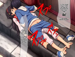 1boy 1girls athena_asamiya barefoot blush clothed_sex defeated drugged empty_eyes english_text female female_focus forced forced_kiss french_kiss king_of_fighters kissing kissing_while_penetrated maku_(l-u) male male/female male_penetrating maledom psycho_soldier rape sex sie_kensou sleep_molestation sleeping snk straight teenage_girl teenager text thrusting torn_clothes translated unconscious undressed vaginal_penetration younger_female