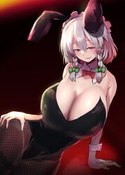 1girls big_breasts bunnysuit female gomeifuku maid sakuya_izayoi solo tagme touhou