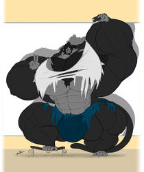 abs anthro_only ape biceps bodybuilder furry furry_only gorilla heartssoul hyper hyper_balls hyper_genitalia hyper_muscles hyper_penis hyper_testicles male male_focus male_only muscle muscles muscular muscular_anthro muscular_arms muscular_ass muscular_back muscular_legs muscular_male muscular_thighs nipples pecs veins veiny_penis