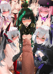 1boy 7girls artist_request ayla_(punishing:_gray_raven) bianca_(punishing:_gray_raven) black_hair blonde_hair blush crown cum cum_in_mouth cum_in_pussy cum_inside cum_on_arm cum_on_breasts cum_on_face cum_on_hand cum_on_leg cum_on_tongue cumshot gangbang gray_eyes green_hair harem hat headgear heart-shaped_pupils large_breasts liv_(punishing:_gray_raven) lucia:_crimson_abyss_(punishing:_gray_raven) lucia_(punishing:_gray_raven) medium_breasts multiple_girls nude penis pink_eyes pink_hair punishing:_gray_raven pussy_juice qu_(punishing:_gray_raven) red_eyes robot_girl rosetta_(punishing:_gray_raven) saliva scars small_breasts white_eyes white_hair yellow_eyes