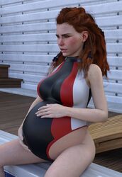 aloy from horizon zero dawn by pregnant3dart