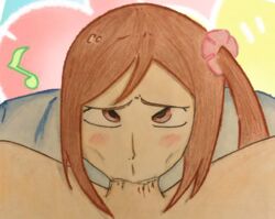 blowjob blowjob_face bocchi_hitori_bocchi_no_marumaru_seikatsu colored cum_in_throat cute deepthroat eye_contact eyes_rolled_up fellatio first_person_view hitori_bocchi hitoribocchi_no_marumaru_seikatsu looking_at_viewer oral pencil_(artwork) pov pov_eye_contact school_uniform shampoo_ej side_ponytail tight_throat