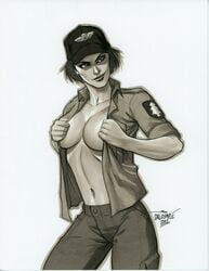 alison_r_hart_burnett big_breasts breasts g.i._joe hat lady_jaye no_bra no_bra_under_clothes open_shirt scott_dalrymple