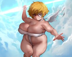 1girls breasts chubby cleavage female female_only forastero huge_breasts plump short_hair shortstack solo thick_thighs very_short_hair wide_hips