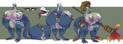 1girls 2021 anthro anus ass big_ass big_breasts big_butt blue_scales breasts butt curiousgarchomp curvy_figure digital_media_(artwork) eyelashes female female_only hand_on_breast hat headdress headgear headwear hi_res holding_object holding_staff huge_ass huge_breasts huge_butt hyper hyper_ass hyper_breasts hyper_butt lizard lizardman_(warhammer_fantasy) looking_at_viewer model_sheet nipples open_mouth pussy reptile saurus scales scalie simple_background skink_(warhammer_fantasy) solo staff tattoo thick_ass thick_thighs tongue tongue_out voluptuous war_paint warhammer_(franchise) warhammer_fantasy yellow_eyes