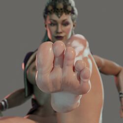 3d edenian feet foot_fetish foot_focus footwear mortal_kombat mortal_kombat_11 naughty_face netherrealm_studios pov pov_eye_contact pov_feet propor_(artist) sindel smile soles toes