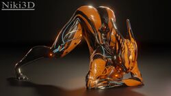 1girls 3d 3d_(artwork) animated ass ass_up bioluminescence breasts claws female jack-o_pose mp4 multicolored_body niki3d no_sound shaking_ass shaking_butt solo solo_female solo_focus tagme twerking valkyr_(warframe) video warframe watermark