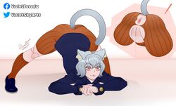 1girls animal_ears anthro anus ass big_ass breasts cat_ears cat_girl cat_tail chimera_ant female female_only grey_hair huge_ass humanoid hunter_x_hunter jack-o_pose jackochallenge neferpitou pale-skinned_female pale_skin pussy short_hair shounen_jump solo thick_thighs villainess violetmanguinha violetskyarts white_hair yellow_eyes