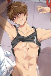 cum cum_on_body kirishima_natsuya male male_only yaoi