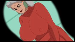 1girls animated big_breasts breasts caught discreenvision ear_piercing earrings exposed_legs female gilf grandma_diana_(discreenvision) grandmother grey_hair hair_bun hips hourglass_figure huge_breasts inusen keyhole large_breasts lipstick long_hair looking_at_viewer looking_away mature_female mature_woman nipples old_woman older_female original original_character red_dress seductive_smile smirk the_secret_of_the_house thick_thighs tight_clothing turtleneck voluptuous watching wide_hips