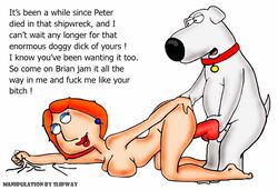 all_fours anthro bent_over brian_griffin collar dog doggy_style family_guy female from_behind human interspecies lois_griffin male nude penis sex side_view slipway straight zoophilia