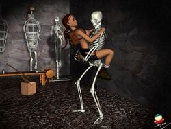 3d c.art.man female human lara_croft lara_croft_(classic) male skeleton straight tagme tomb_raider