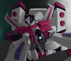 2boys gay half-closed_eyes head_tilt legs_apart looking_pleasured male male_only megatron sitting_on_lap starscream tagme transformers transformers_animated uncommon_stimulation wings wireplay yaoi