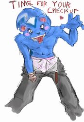 1boy anthro english_text erection erection_under_clothes filbert_(rq) furry heart imminent_rape male male_only open_mouth reaching_out ruby_quest solo text underwear unzipped white_background