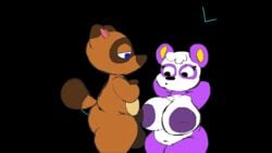 16:9 animal_crossing animated anthro balls bodily_fluids breasts canid canine cum cum_inside cum_on_breasts duo female fuzefurry genital_fluids genitals gif inverted_nipples male male/female mammal nintendo nipple_fetish nipple_penetration nipple_play nipples penetration penis pinky_(animal_crossing) raccoon_dog short_playtime tagme tanuki tom_nook ursid video_games widescreen