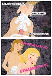 3d blonde_hair body_swap braided_hair breath_of_the_wild cave doggy_style english_text from_behind hair_clips link link_(breath_of_the_wild) megalorun moaning nude panties partially_clothed princess_zelda rock sex short_hair tears_of_the_kingdom the_legend_of_zelda vaginal_penetration zelda_(tears_of_the_kingdom)