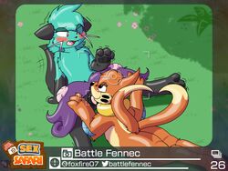 4:3 absurd_res aroused battle_fennec blush buizel carla_(battle_fennec) cunnilingus dewott duo female female/female flustered hi_res leg_hold lutrine mammal mustela mustelid musteline nintendo oral pokémon_(species) pokemon pokemon_(species) pokemon_snap prof_blanc's_sex_safari sex shaking smug spread_legs spreading tongue tongue_out trembling true_musteline vaginal_penetration video_games yuri