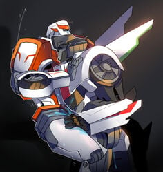 against_table cum_on_thighs cum_splatter hand_on_shoulder hand_on_thigh on_table ratchet_(transformers) transformers transformers_prime wheeljack yaoi