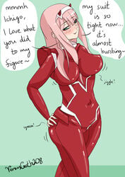 zero two (darling in the franxx) from darling in the franxx by venusgoth208