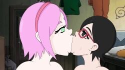 2girls animated anime_style boruto:_naruto_next_generations brainwashcreep female female_only french_kiss french_kissing incest kissing mother_and_daughter mp4 multiple_girls naruto sakura_haruno sarada_uchiha shorter_than_10_seconds sound tagme uchiha_sarada video yuri