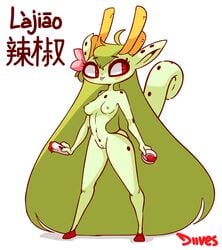 anthro breasts character_name diives dragon lajiao_(xingzuo_temple) nude pussy xingzuo_temple