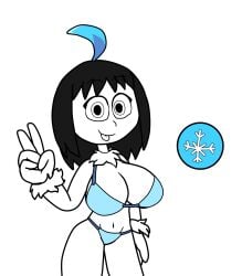 1girls bikini breasts busty doodle hidekihenry ice orb sketch super_tatoqui_the_mouse