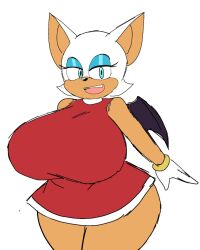 1girls 2023 amy_rose_(cosplay) anthro big_ass big_breasts clothed female female_only fur furry huge_breasts mobian_(species) momiji_(artist) rouge_rose rouge_the_bat sega sonic_(series) underass