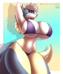 anthro armpits ass bikini breasts furry tacticalfur tagme