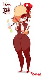 1girls breasts character_name diives female female_focus female_only footwear fur furry furry_only mostly_nude naked nude pussy solo solo_female solo_focus standing tail tang_(diives) thick_thighs wide_hips xingzuo_temple