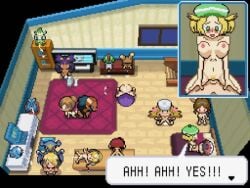 4:3 accessory ambiguous_penetration animated anus ass bianca_(pokemon) black_hair blonde_hair blue_body bodily_fluids bouncing_breasts breasts brown_body brown_fur brown_hair caitlin_(pokemon) celebi clothing controller cum cum_in_pussy cum_inside cynthia_(pokemon) dark_body dark_skin digital_media_(artwork) dildo dragon eeveelution elesa_(pokemon) english_text female female/female feral froll froll_(artist) fur game_controller garchomp generation_1_pokemon generation_2_pokemon generation_3_pokemon generation_4_pokemon genital_fluids genitals green_body green_eyes group group_sex gym_leader hair hair_bun hat headband headgear headwear hilbert_(pokemon) human human_focus human_on_human interspecies intraspecies iris_(pokemon) kerchief legendary_pokemon lenora_(pokemon) lopunny male male/female mammal marill mom_(pokemon) mom_(pokemon_b&w) mythological_creature mythological_scalie mythology nintendo nintendo_controller nipples nude orgy pale_skin penetration penis pixel_(artwork) pokemon pokemon_(species) pokemon_champion pokemon_professor pokephilia professor_aurea_juniper pubes purple_body purple_hair ralts red_hair redphair scalie sex sex_toy shauntal_(pokemon) short_playtime skyla_(pokemon) text vaginal_penetration vaporeon wii wii_remote zoophilia