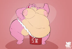 amy_rose anthro breasts eulipotyphlan fat female female_sumo hedgehog mammal morbidly_obese morbidly_obese_anthro morbidly_obese_female obese obese_anthro obese_female overweight overweight_anthro overweight_female sega solo solo_female sonic_(series) sonic_the_hedgehog_(series) sumo thefoxbro