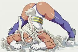 1girls animated ass back_muscles beefy biceps big_ass big_muscles buff dark-skinned_female dark_skin female female_only huge_muscles jack-o_pose jackochallenge lewdamone looking_at_viewer miruko muscles muscular muscular_female my_hero_academia no_sound rumi_usagiyama shorter_than_30_seconds solo top-down_bottom-up video