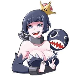 artist_request breasts broken_chain chain_chomp chompette handcuffs mario_(series) new_super_mario_bros._u_deluxe super_mario_bros. tagme