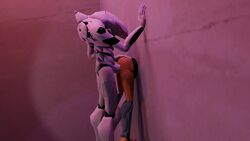 3d animated ass butt clothed_sex clothing humping large_penis mass_production_eva mp-eva_ neon_genesis_evangelion original_character penis slap sound stuck stuck_in_object stuck_in_wall tagme through_wall vagina video wet