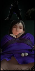 1boy 1girls 3d big_breasts black_hair breasts busty cloud_strife edit female female_focus final_fantasy final_fantasy_vii final_fantasy_vii_remake hourglass_figure long_hair negativecoresfm square_enix tagme tifa_lockhart wide_hips